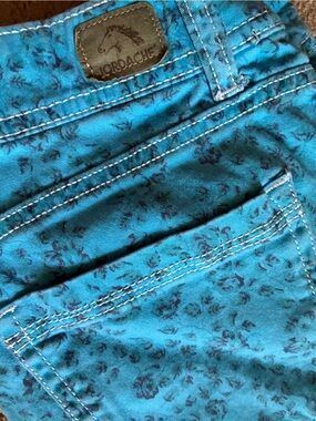 Jordache Aqua Floral Skinny Jeans